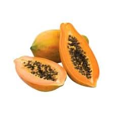 Orange papaya fruit seeds