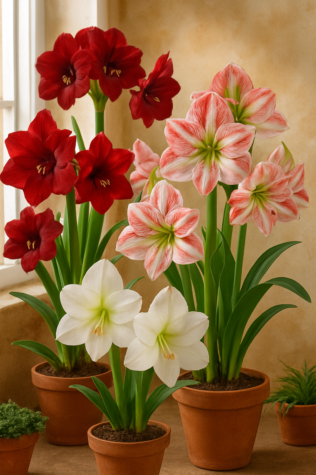 Mixed Amaryllis flower seeds – heirloom, non-GMO exotic flower seeds for planting