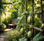 Hybrid melon grown from Green Machine seeds