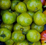 Green Zebra Tomato Seeds – Striped Heirloom Variety with Tangy Flavor - Dharaseeds