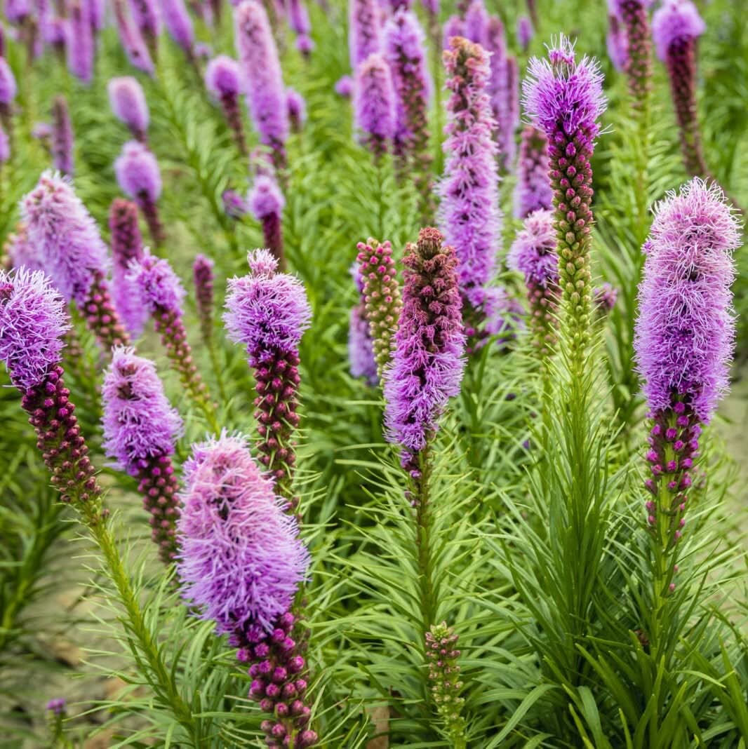 Heirloom Non-GMO Dense Blazing Star Flower Seeds for Planting – Tall Pollinator-Friendly Garden Blooms - Non-GMO for planting in home garden
