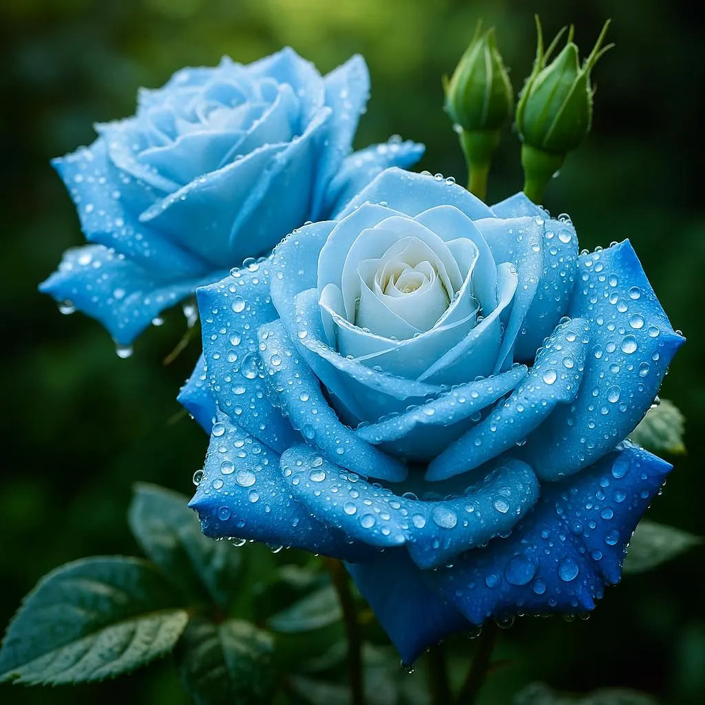 Rare Blau Rosa Chinensis Shrub Rose Flower Seeds
