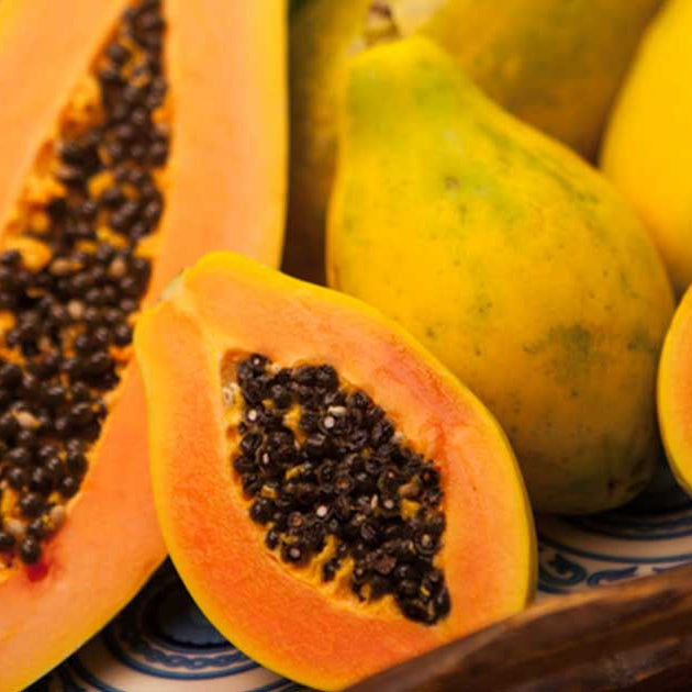 Multi-colored Hawaiian Papaya fruit seeds for home gardening