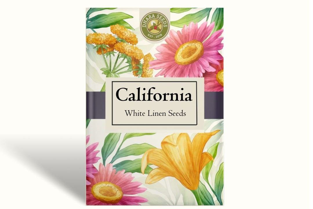 California Poppy Seeds - White Linen