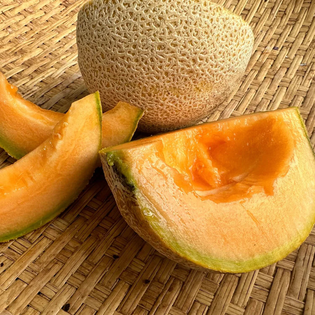 Organic melon seeds for backyard garden planting