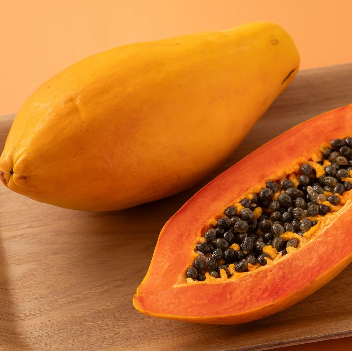 Organic papaya seeds for backyard garden planting