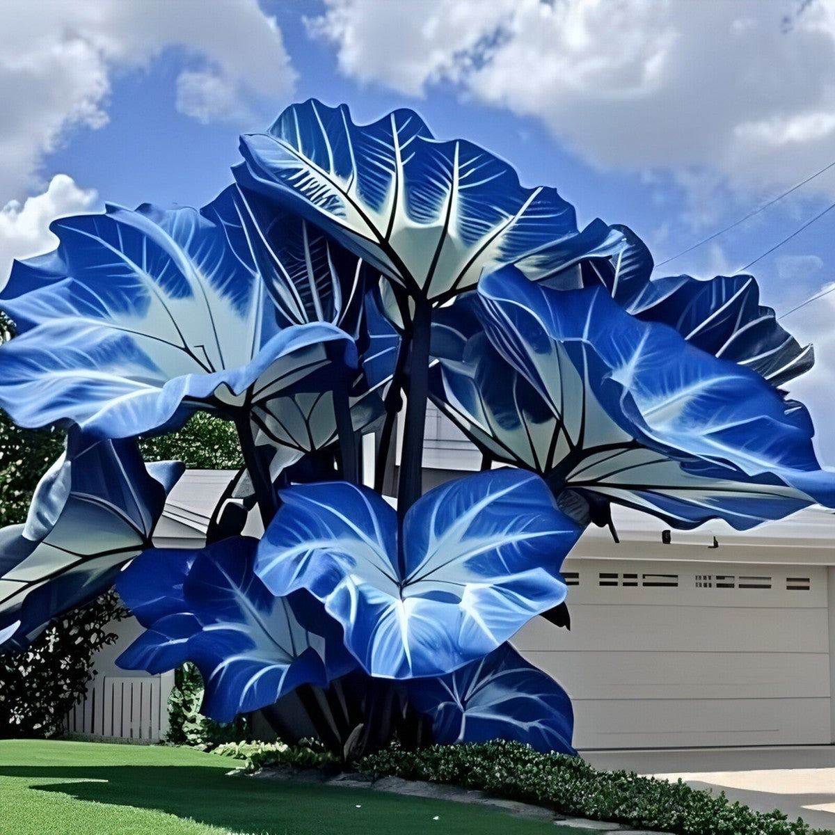 Caladium Blue Mix Flower Seeds for Planting NON GMO Seeds