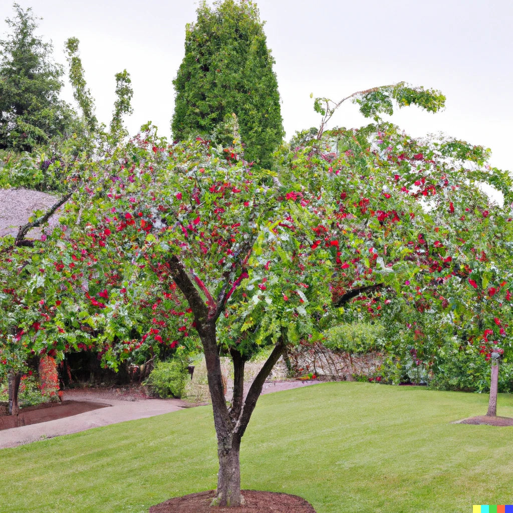 Evans Cherry Tree Seeds Prunus cerasus Evans Tasty Edible Tart Fruits – Heirloom, Non-GMO, High Germination Organic Garden Seeds