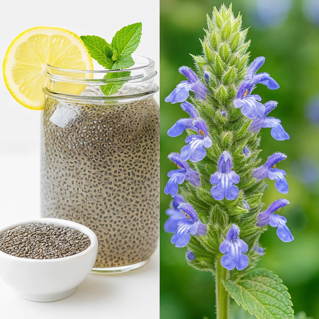 CHIA SALVIA HISPANICA SEEDS MICROGREENS SHIPPING heirloom non-gmo seeds