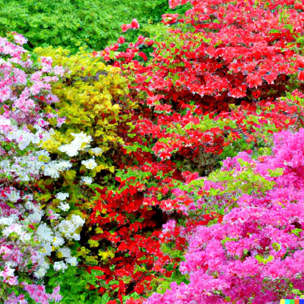 AZALEA SEED MIX Mixed Multi Rhododendron Flower Colors Shrub Bush Seeds – Heirloom, Non-GMO, High Germination Organic Garden Seeds