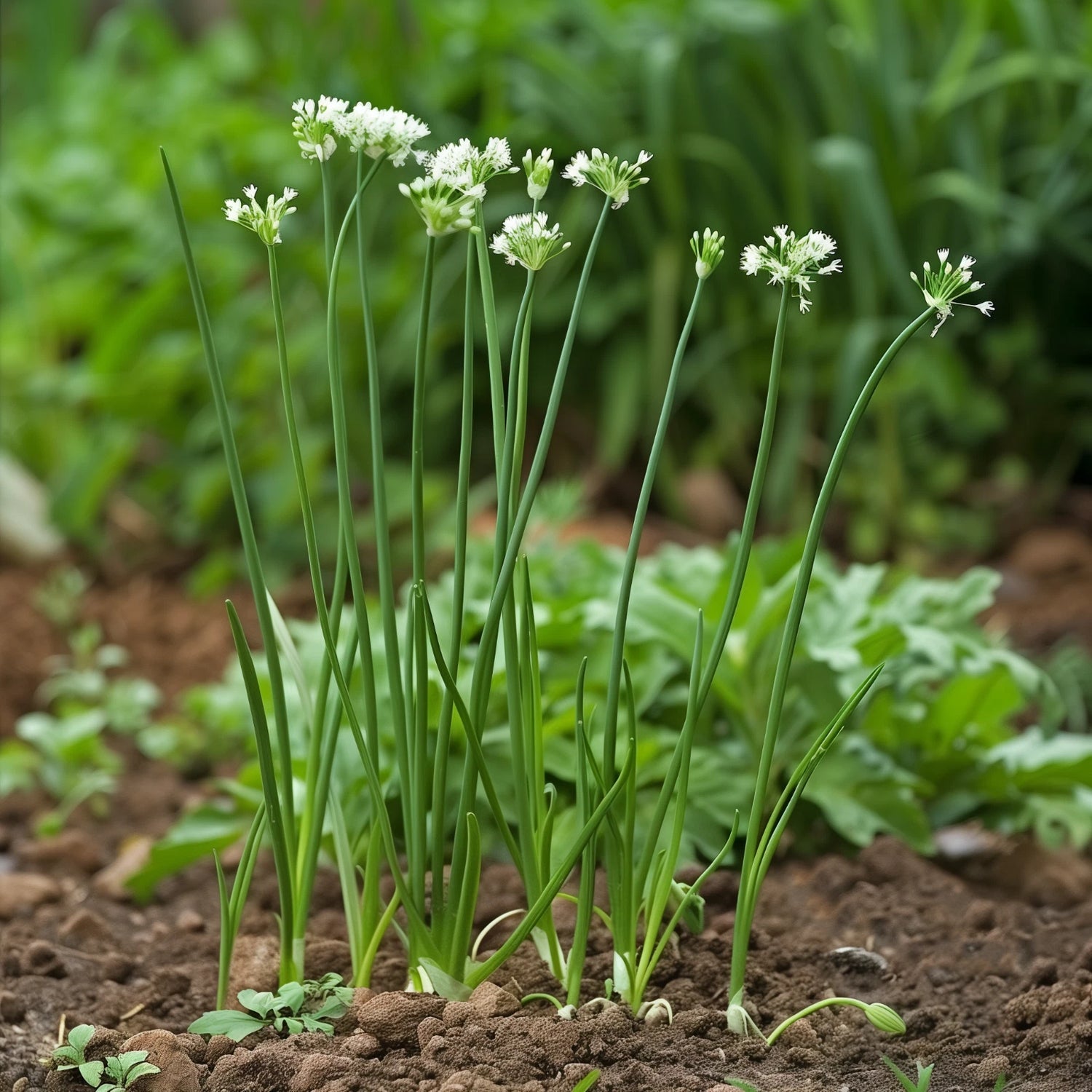 Chives Garlic Seeds Edible Herb Mild Garlic Flavor Shipping heirloom non-gmo seeds
