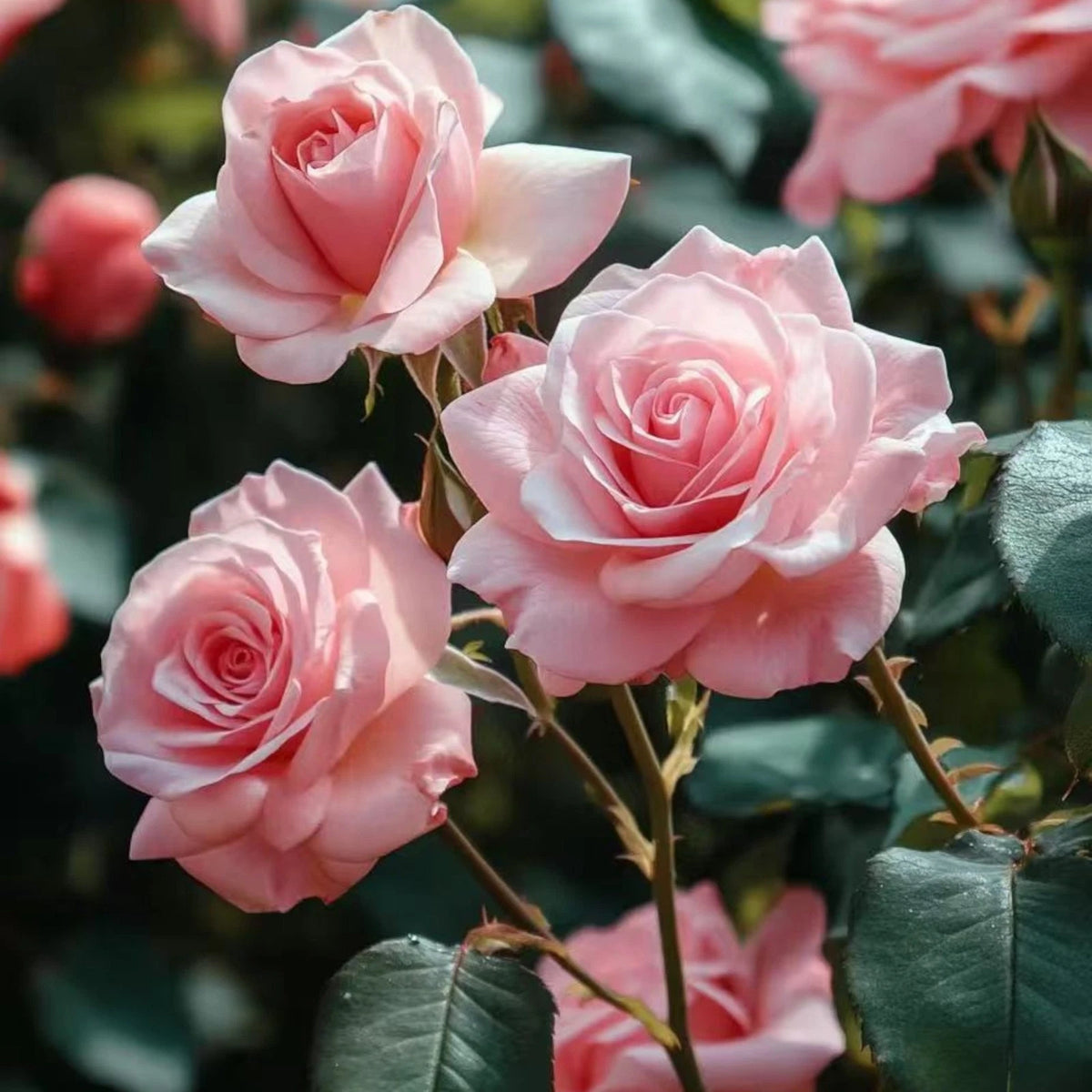 Light Pink Rose Seeds Classic Elegance for Romantic Garden Blooms – Heirloom, Non-GMO, High Germination Organic Garden Seeds