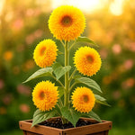 TALL TEDDY SUNFLOWER SEEDS GIANT -FT FLUFFY BLOOMS – Heirloom, Non-GMO seeds for planting in home garden – heirloom, non-GMO variety