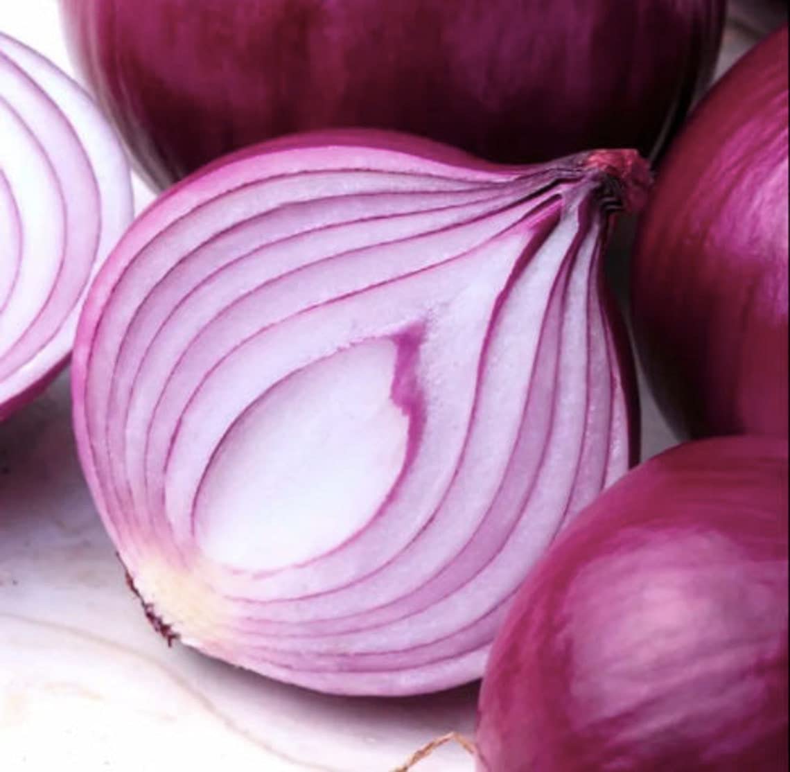 Southport Red Globe Onion Seeds – Heirloom Variety with Deep Red Bulbs - Dharaseeds